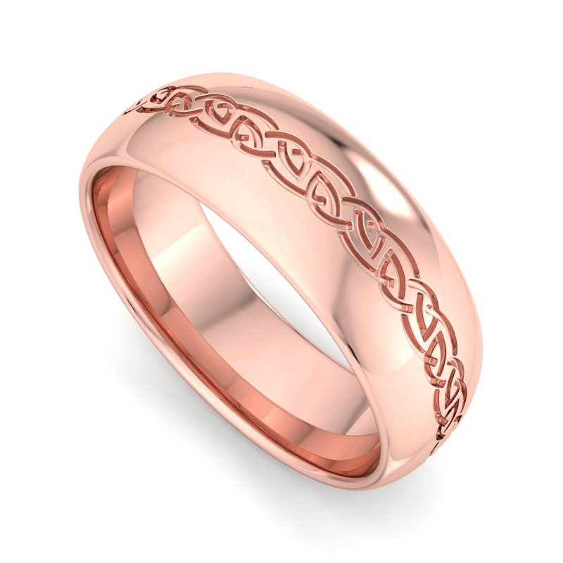 Rose Gold 8mm Gealic Bond Band