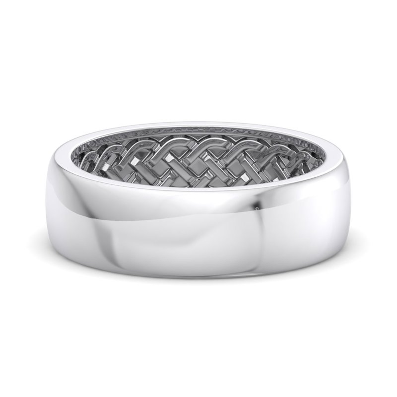 White Gold 7mm Woven Oath
