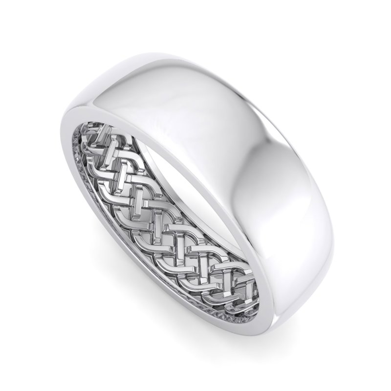 White Gold 7mm Woven Oath