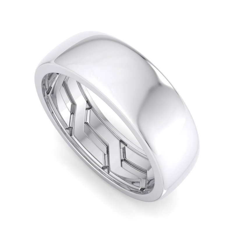 White Gold 7mm Entwined Legacy