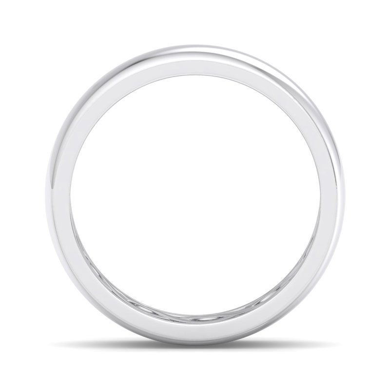 White Gold 7mm Hidden Knot