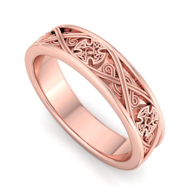 Rose Gold 6mm Celtic Valor