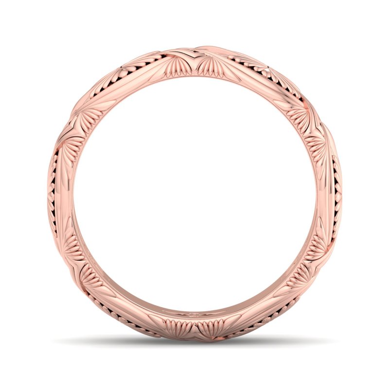 Rose Gold 6.5mm Golden Thistle Band