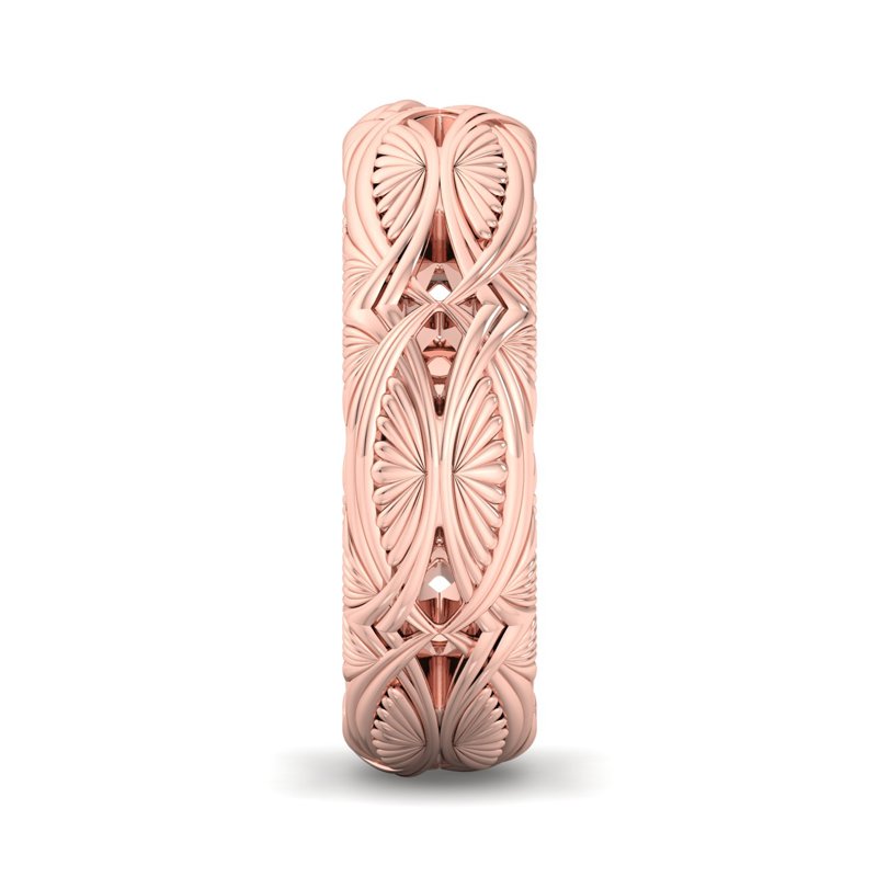 Rose Gold 6.5mm Golden Thistle Band