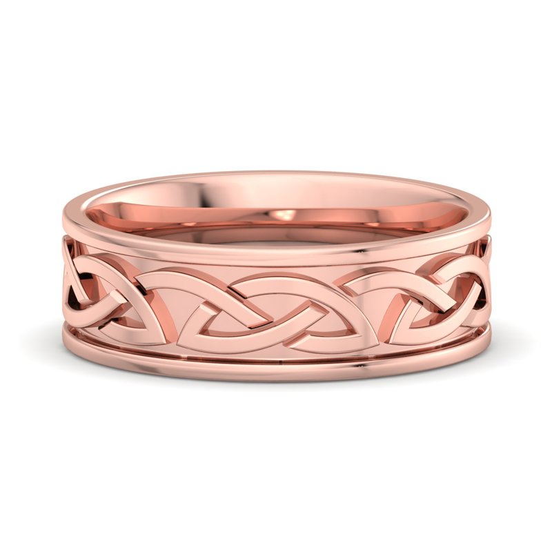 Rose Gold 7mm Knot of Eire