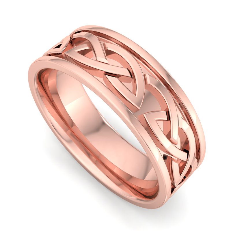 Rose Gold 7mm Knot of Eire