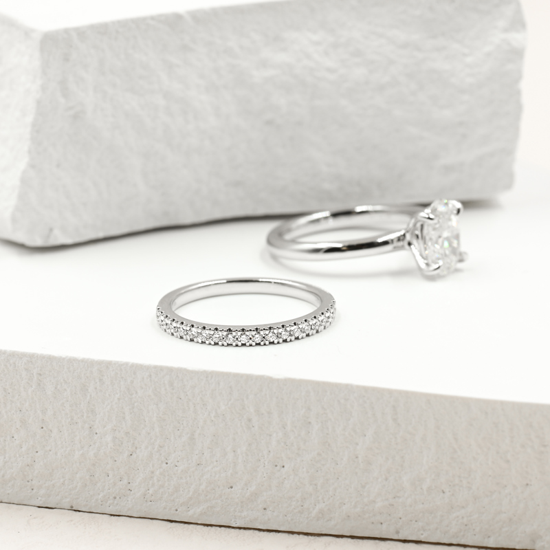 White Gold Lab Grown Diamond Wedding Ring