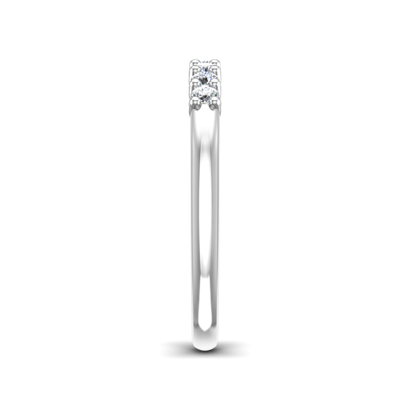 White Gold Seven Lab Grown Diamond Shared Prong Ring (1/4ctw)