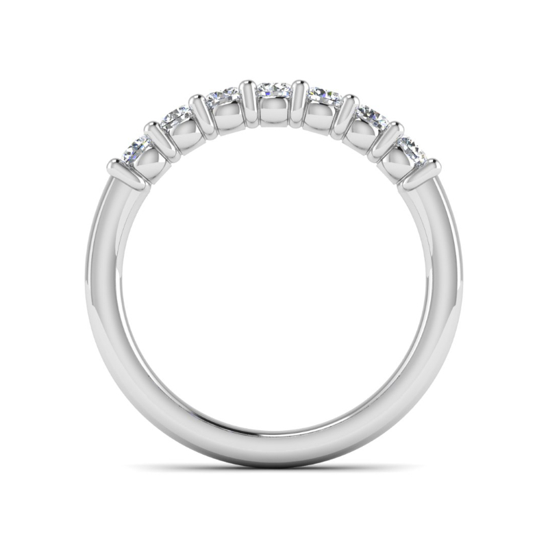 White Gold Classic Shared Prong Band (1/2ctw)