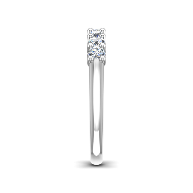 White Gold Classic Shared Prong Band (1/2ctw)