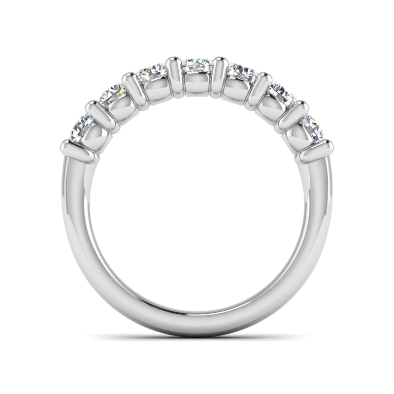 White Gold Classic Shared Prong Band (1ctw)