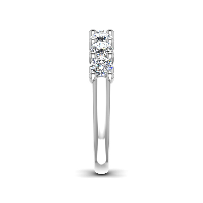 White Gold Classic Shared Prong Band (1ctw)