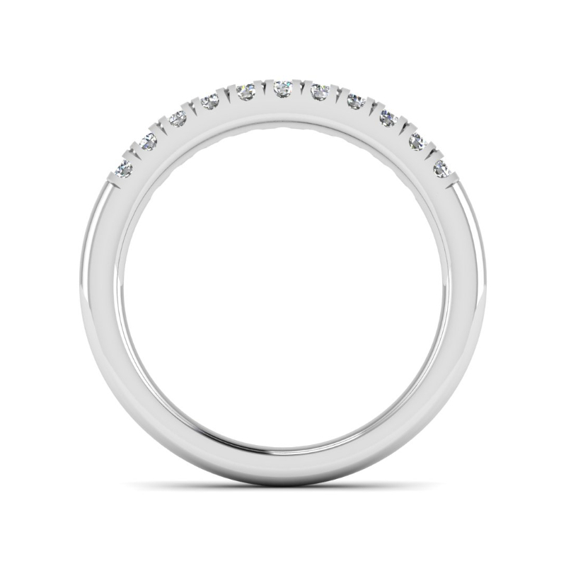 White Gold Eleven Lab Grown Diamond U Split Prong Ring (1/4ctw)