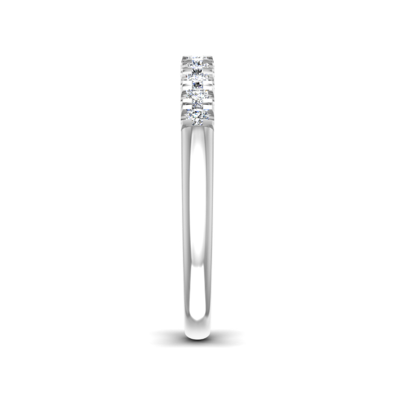 White Gold Eleven Lab Grown Diamond U Split Prong Ring (1/4ctw)