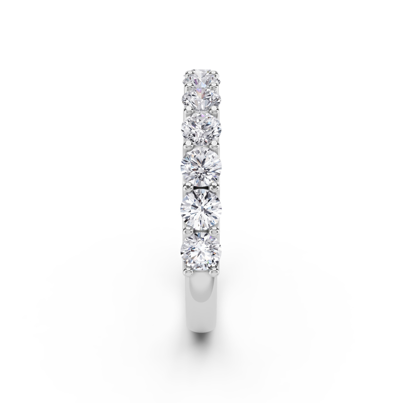 Platinum Round Scallop Diamond Band (1ctw)