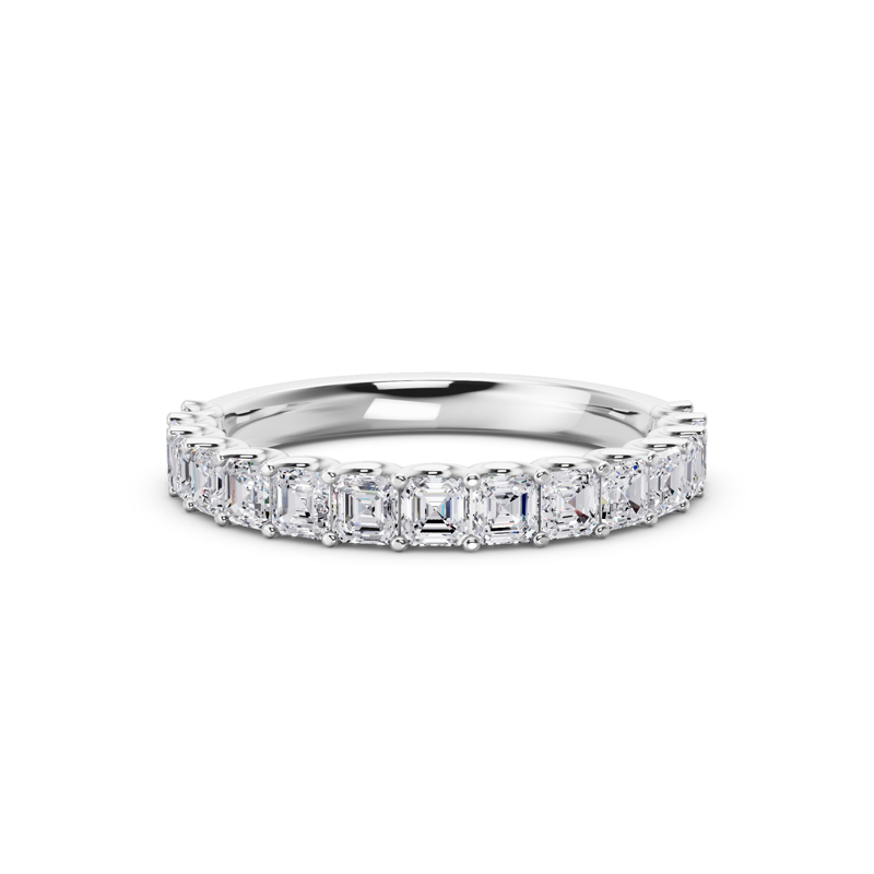 Platinum Luxe Asscher Diamond Band (1ctw)
