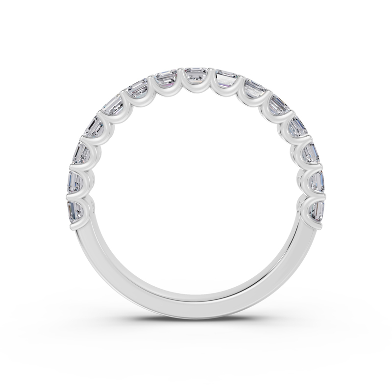 Platinum Luxe Asscher Diamond Band (1ctw)