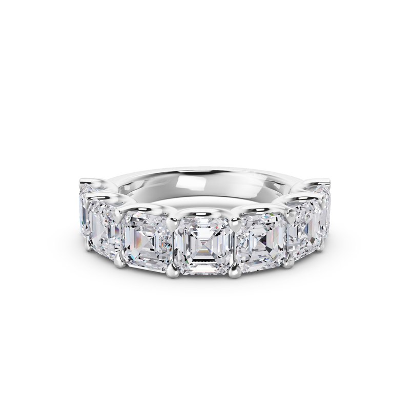 Platinum Luxe Asscher Diamond Band (5ctw)