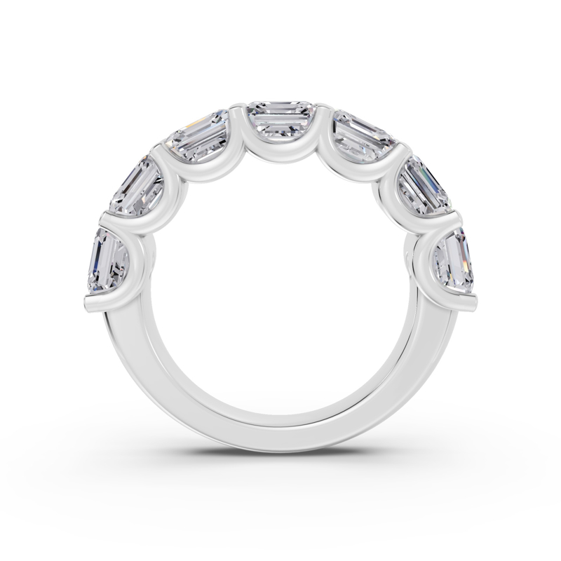 Platinum Luxe Asscher Diamond Band (5ctw)