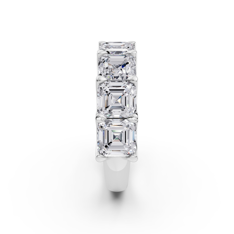 Platinum Luxe Asscher Diamond Band (5ctw)
