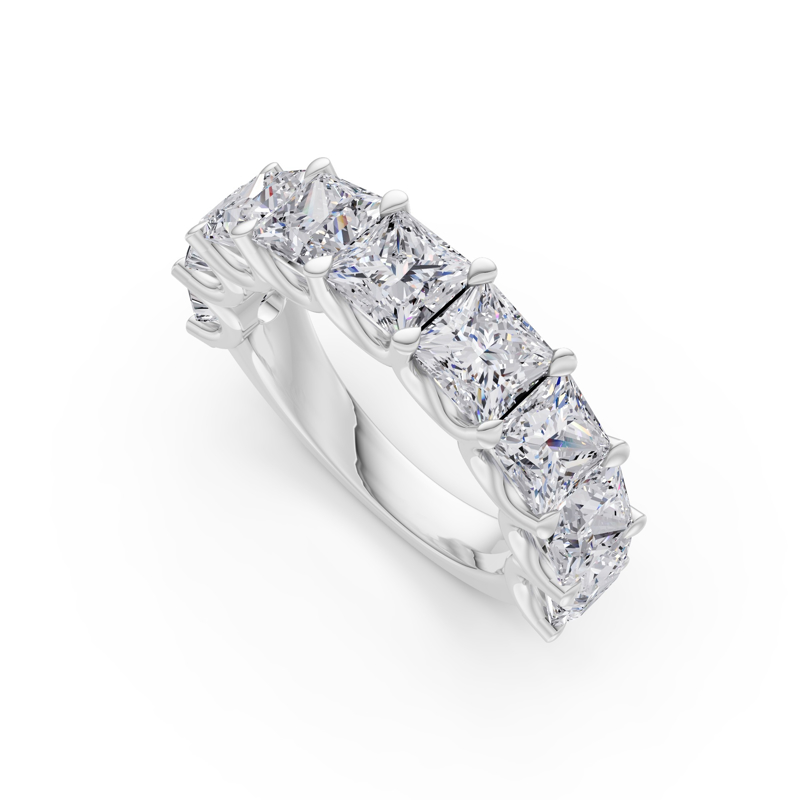 Platinum Luxe Princess Diamond Band (5ctw)