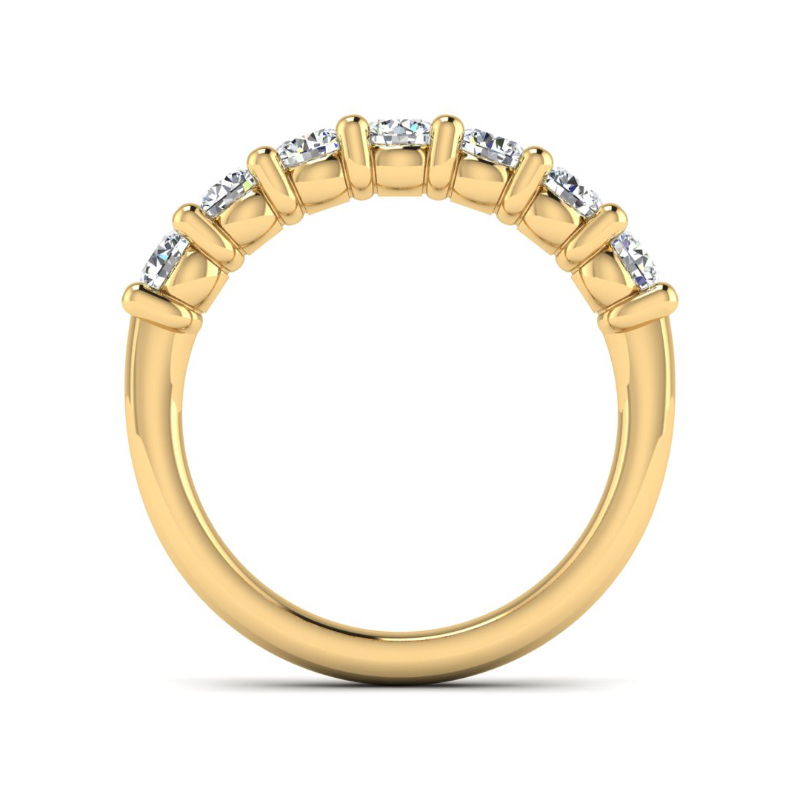 Yellow Gold Classic Shared Prong Band (1ctw)
