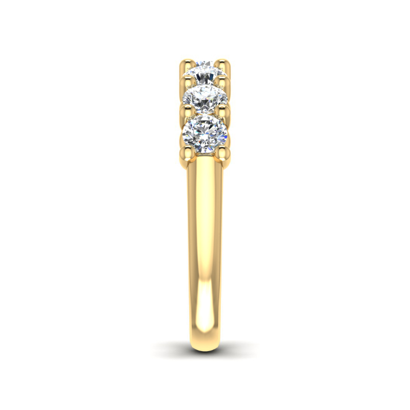 Yellow Gold Classic Shared Prong Band (1ctw)