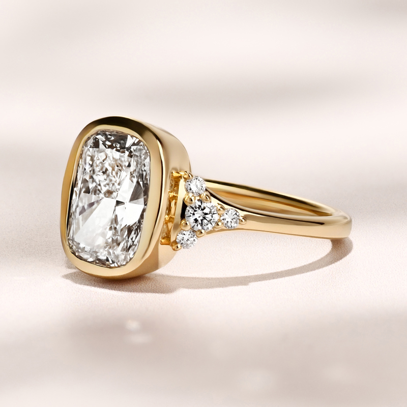 Zora Ring | 3.13 Elongated Cushion Lab Grown Diamond