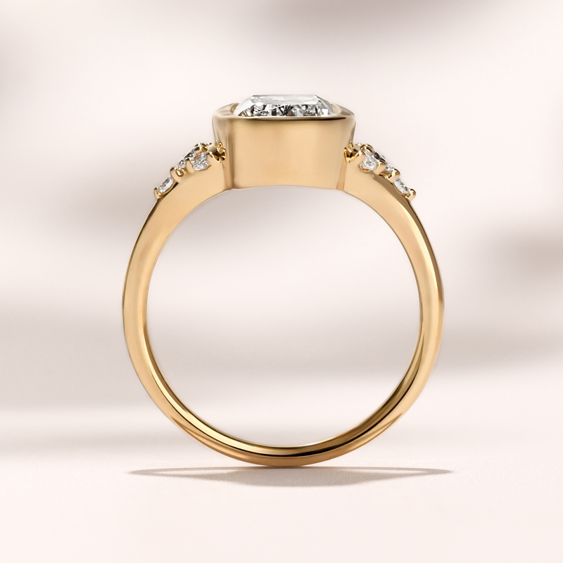 Zora Ring | 3.13 Elongated Cushion Lab Grown Diamond