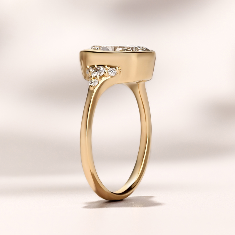 Zora Ring | 3.13 Elongated Cushion Lab Grown Diamond