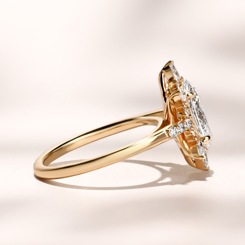 Lotus Light Ring | 2.10ct Oval Lab Grown Diamond