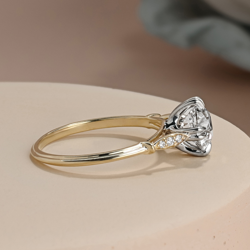 1-1/2ct Antique Euro Round Ring