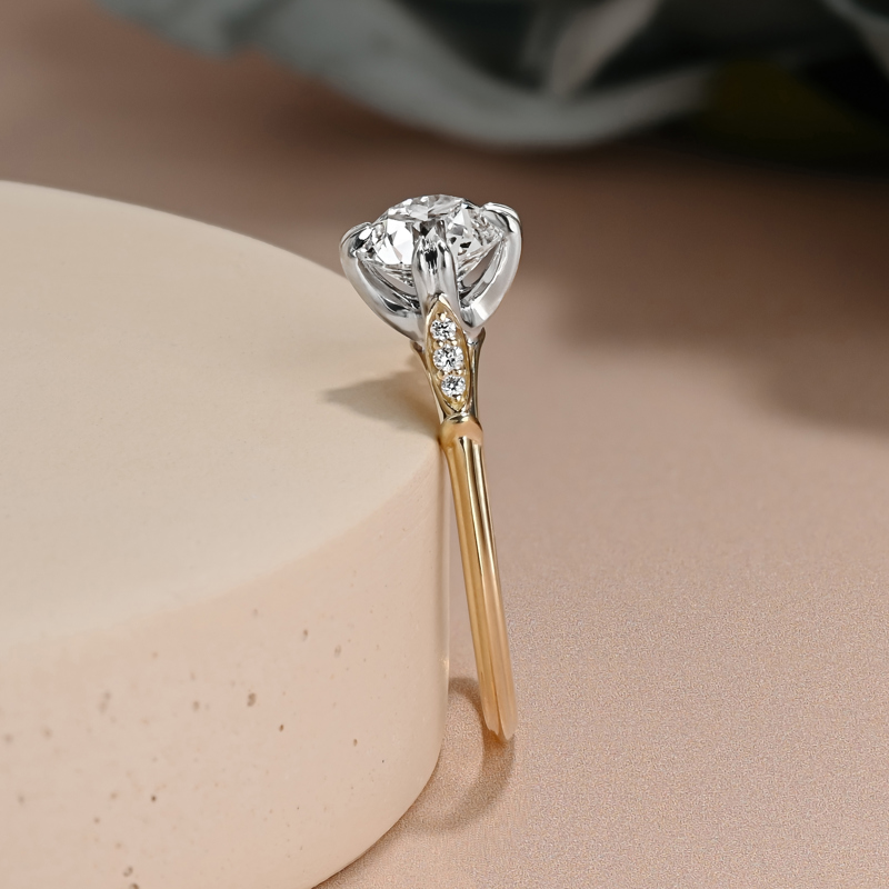 1-1/2ct Antique Euro Round Ring