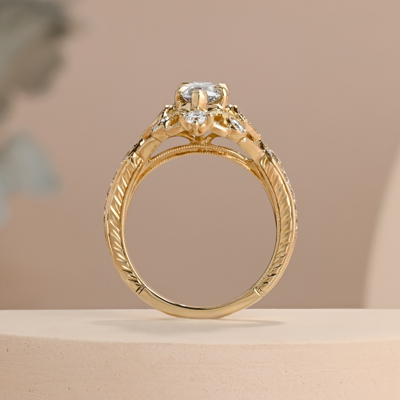 1-3/8ct Marquise Vintage Custom Ring