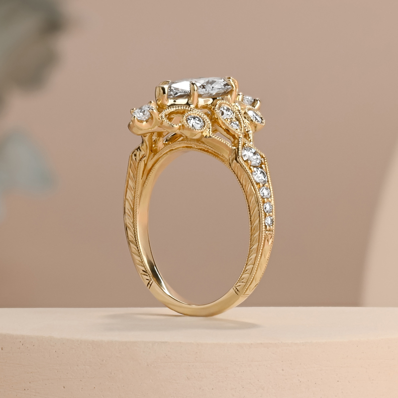 1-3/8ct Marquise Vintage Custom Ring