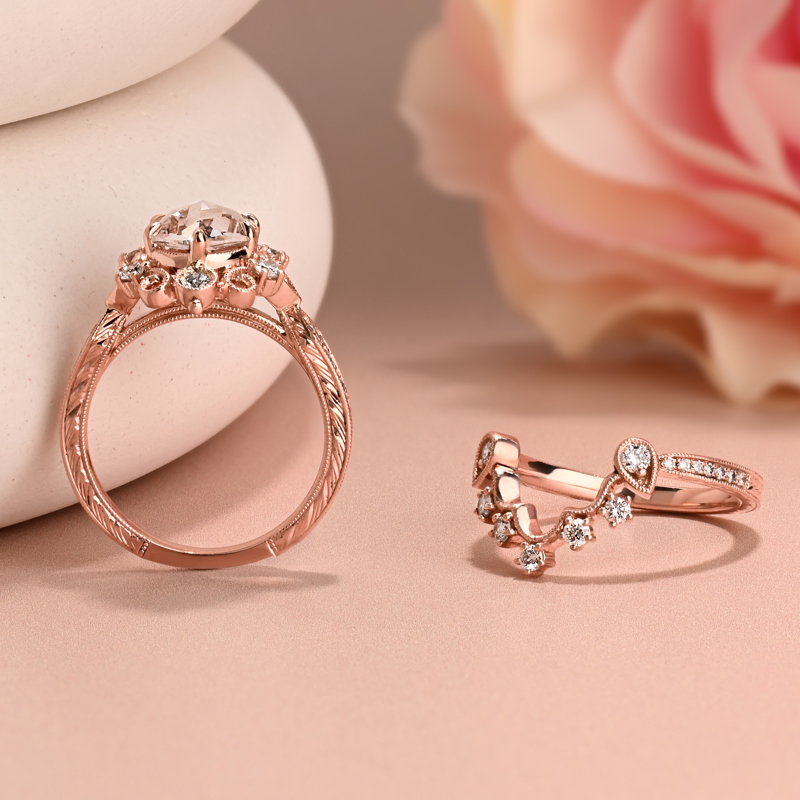 1-3/4ct Rose Cut Oval Vintage Inspired Ring
