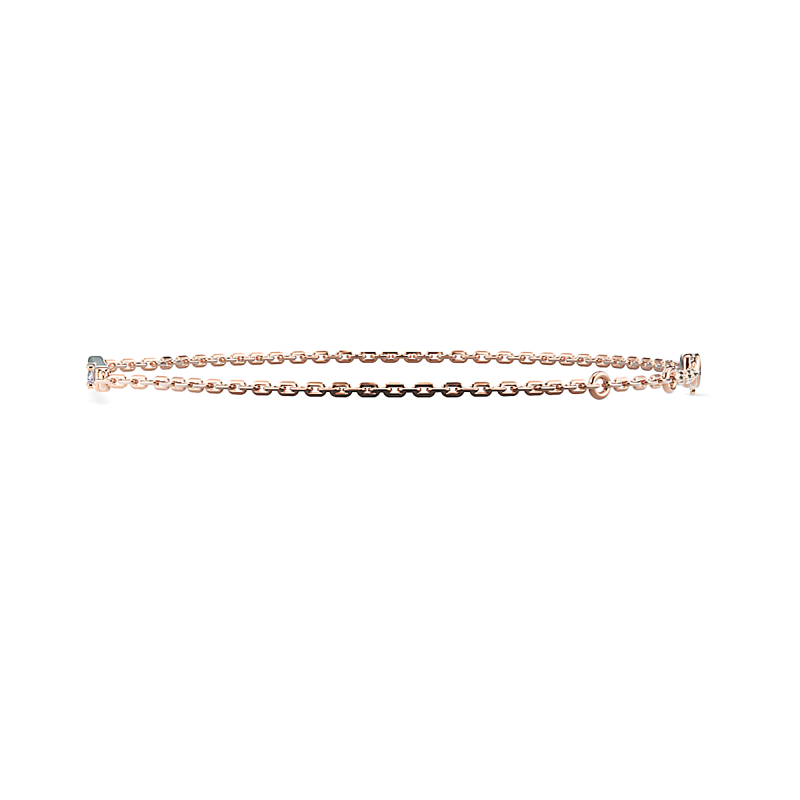 Rose Gold Diamond Bar Bracelet