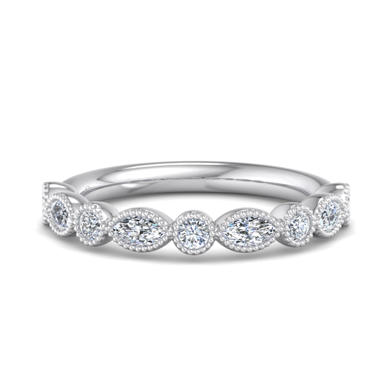 Platinum Luxury Lace Ring (1/2ctw)