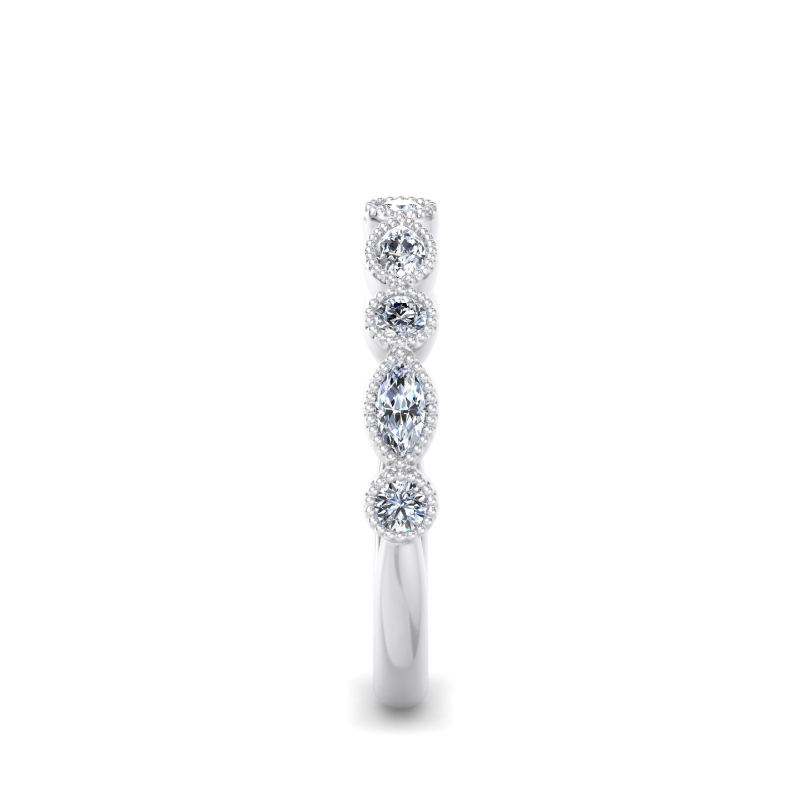 Platinum Luxury Lace Ring (1/2ctw)