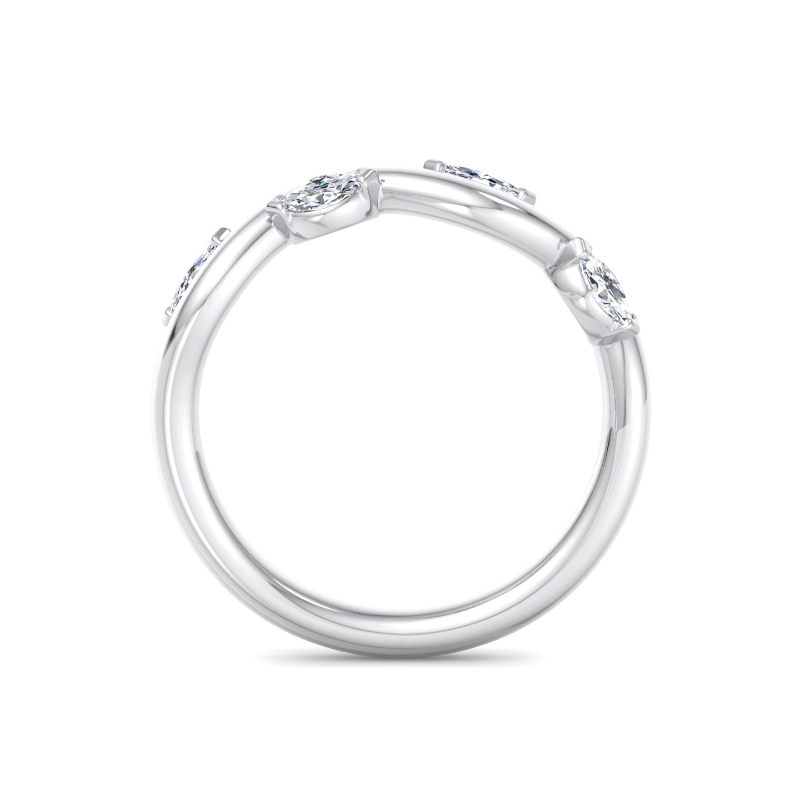 Platinum Twisting Vine Ring (1/3ctw)