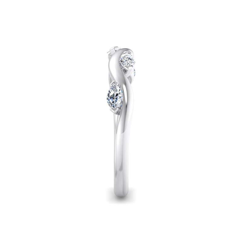 Platinum Twisting Vine Ring (1/3ctw)