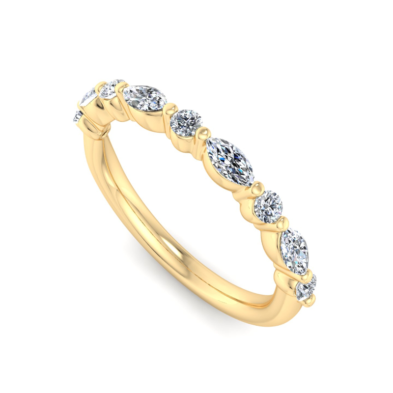 Yellow Gold Mini Sienna Ring (1/4ctw)