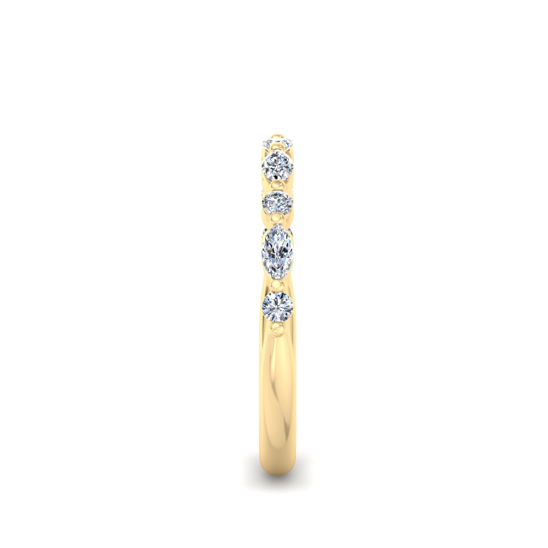 Yellow Gold Mini Sienna Ring (1/4ctw)