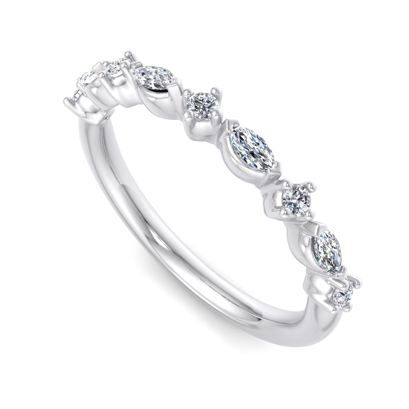 Platinum Mini Verona Ring (1/4ctw)
