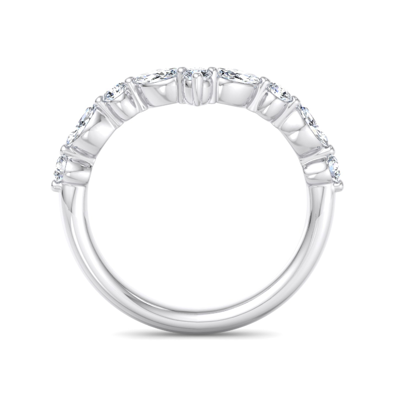 Platinum Sienna Contoured Ring (1/2ctw)