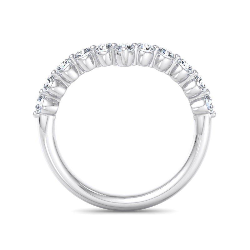 Platinum Grand Shared Contoured Ring (1/2ctw)