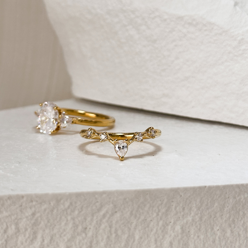 Yellow Gold Abelia (1/4ctw)