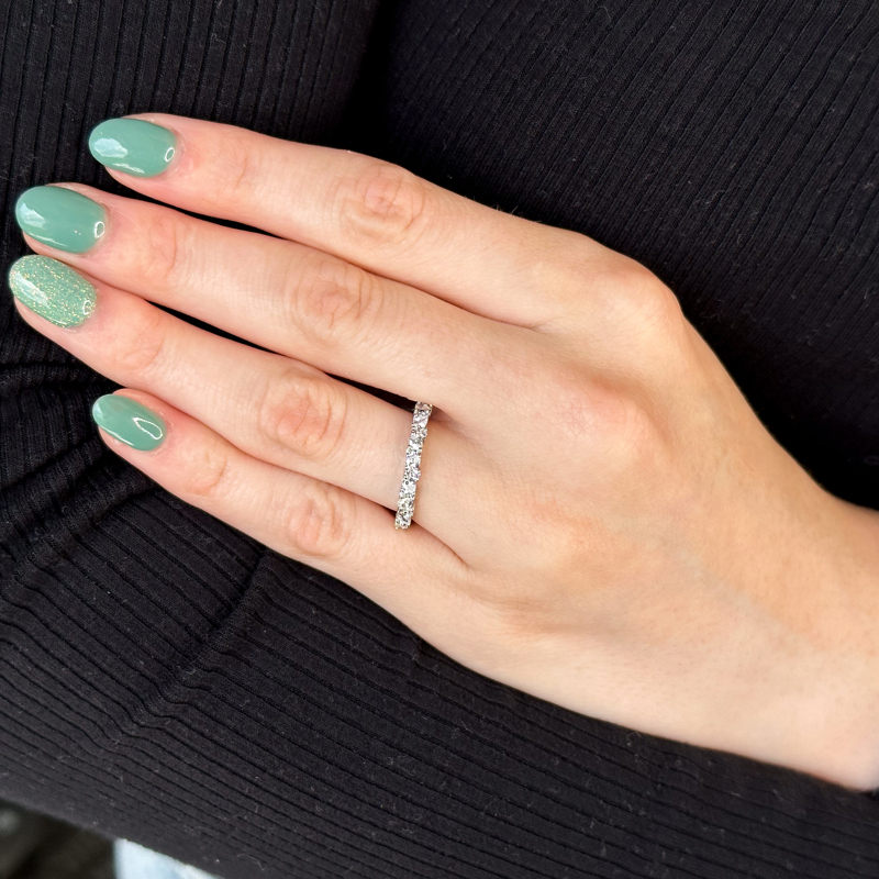 Platinum Adele Pear (5/8ctw)