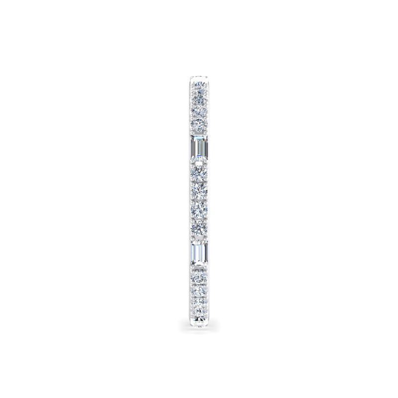Platinum Roma Baguette Eternity (1/2ctw)