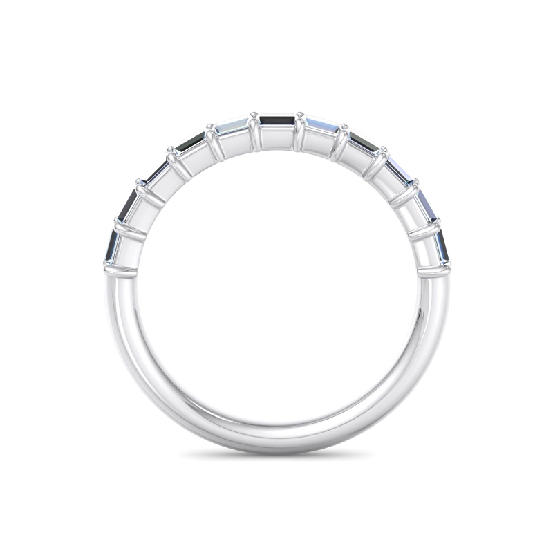 Platinum East West Baguette Ring (1/2ctw)